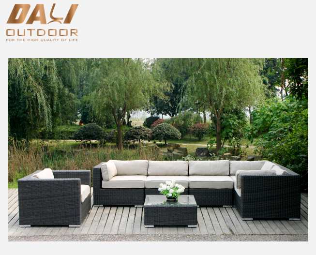 OEM Bahçe rattan hava açık koltuk takımı