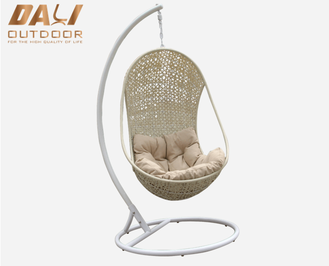 Metal Standlı Ucuz Fiyat Kapalı Açık Veranda Rattan Hasır Asılı Yumurta Salıncak Sandalye