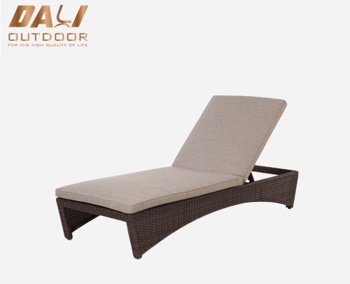 Toz Boya Plaj Şezlong Yatağı ile Modern Tasarım Alüminyum Açık Daybed Çerçeve